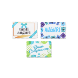 TARGHETTA8.5X5.5 AUGURI ROSA 3 MOD