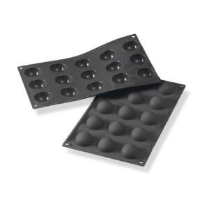 ST. SILICONE SEMISFERA D.45 H 22.5MM NERO