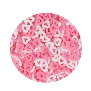 CUORICINI ROSA E BIANCHI